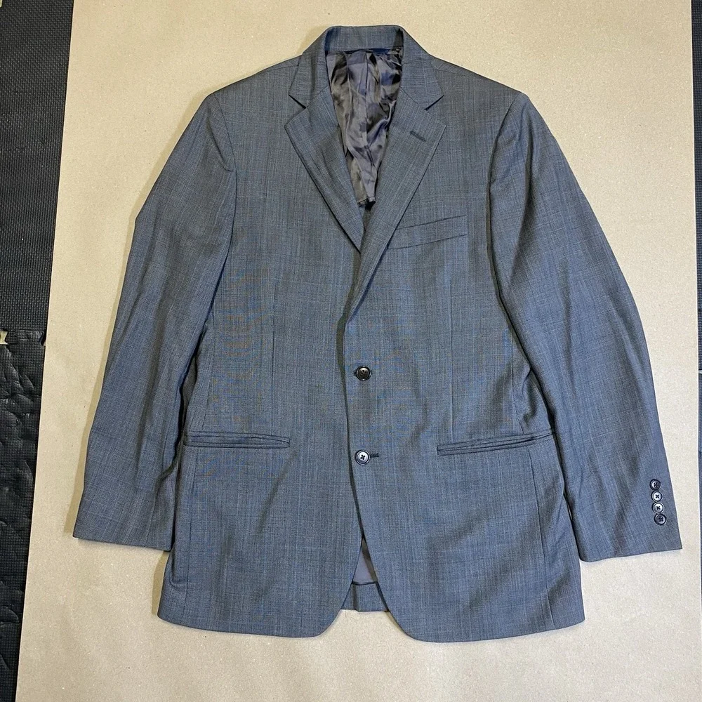Brooks Brothers 346 Blazer Mens 39R Gray 100% Wool Fitzgerald Fit